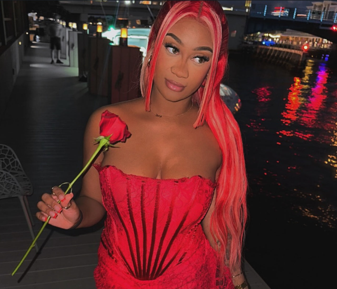 Crimson Cream | 24” HD Lace Wig