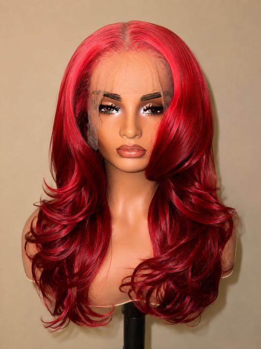 Raspberry Lore | 22” Transparent Lace Wig